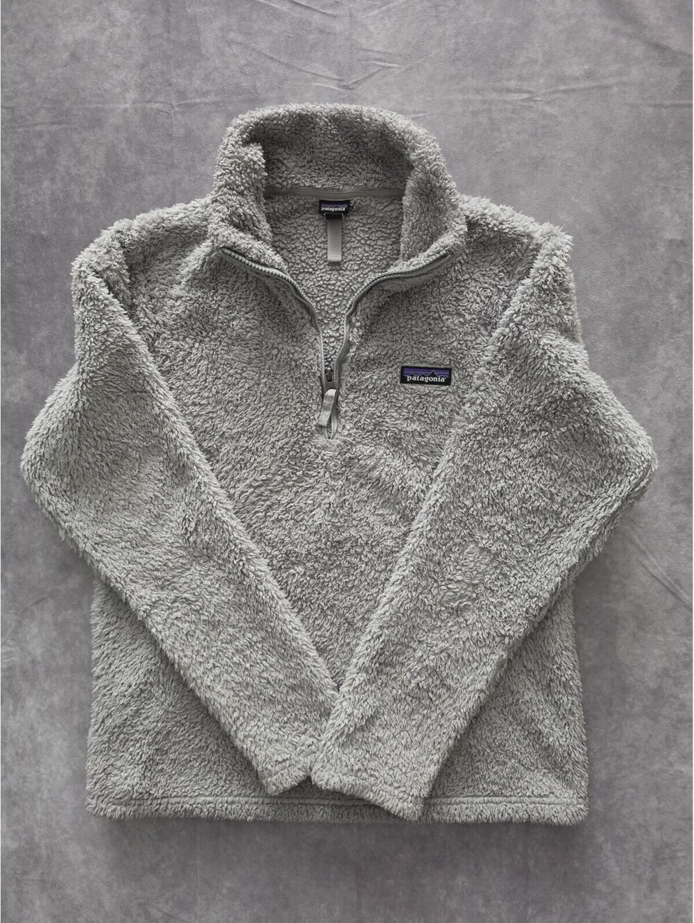 SKU0143 Patagonia Women's Medium Better Sweater 1/4 Zip Fleece Pullover Gray.